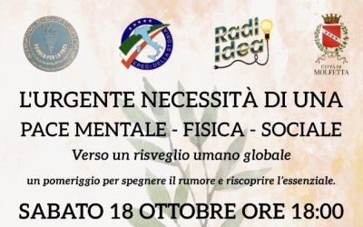 Molfetta (Bari) L’urgente necessità di una pace mentale-fisica-sociale